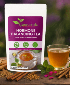 Hormone Balancing Tea – Ayurvedic Support for PMS, PCOS, Mood & Menstrual Health