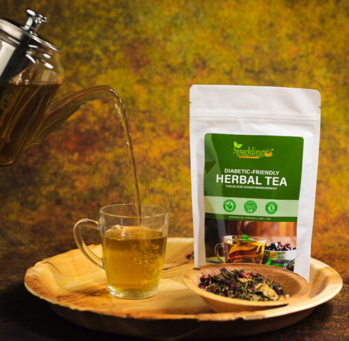 Herbal tea for blood sugar management