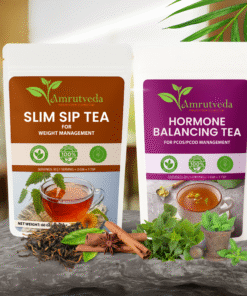 Slim Sip + Hormone Balancing Herbal Tea Combo – Support for Weight Loss & Women’s Hormonal Health