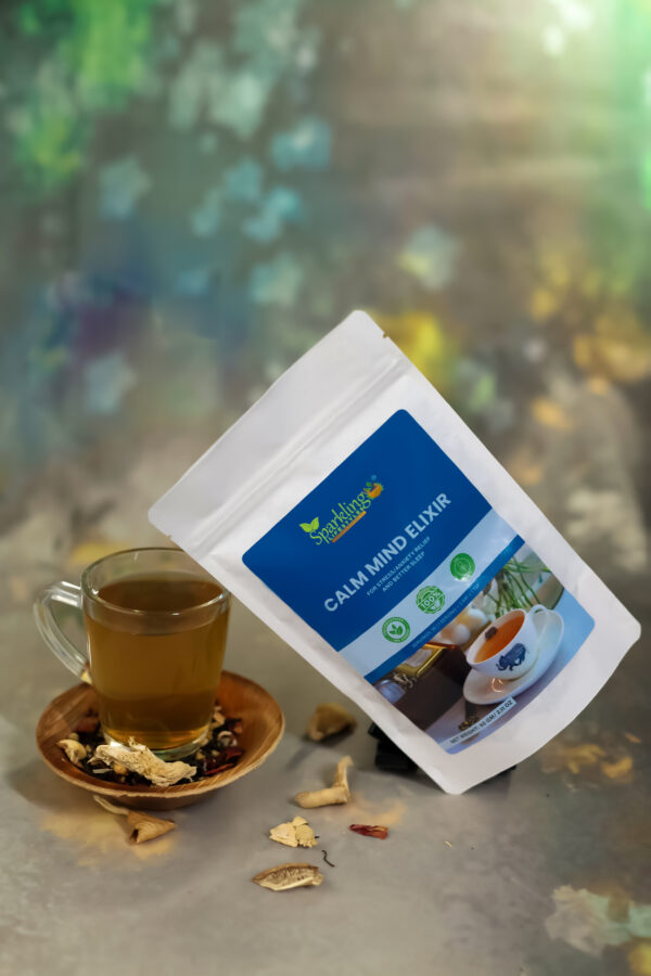 Calm Mind Elixir – Ayurvedic Tea for Deep Relaxation & Restorative Sleep